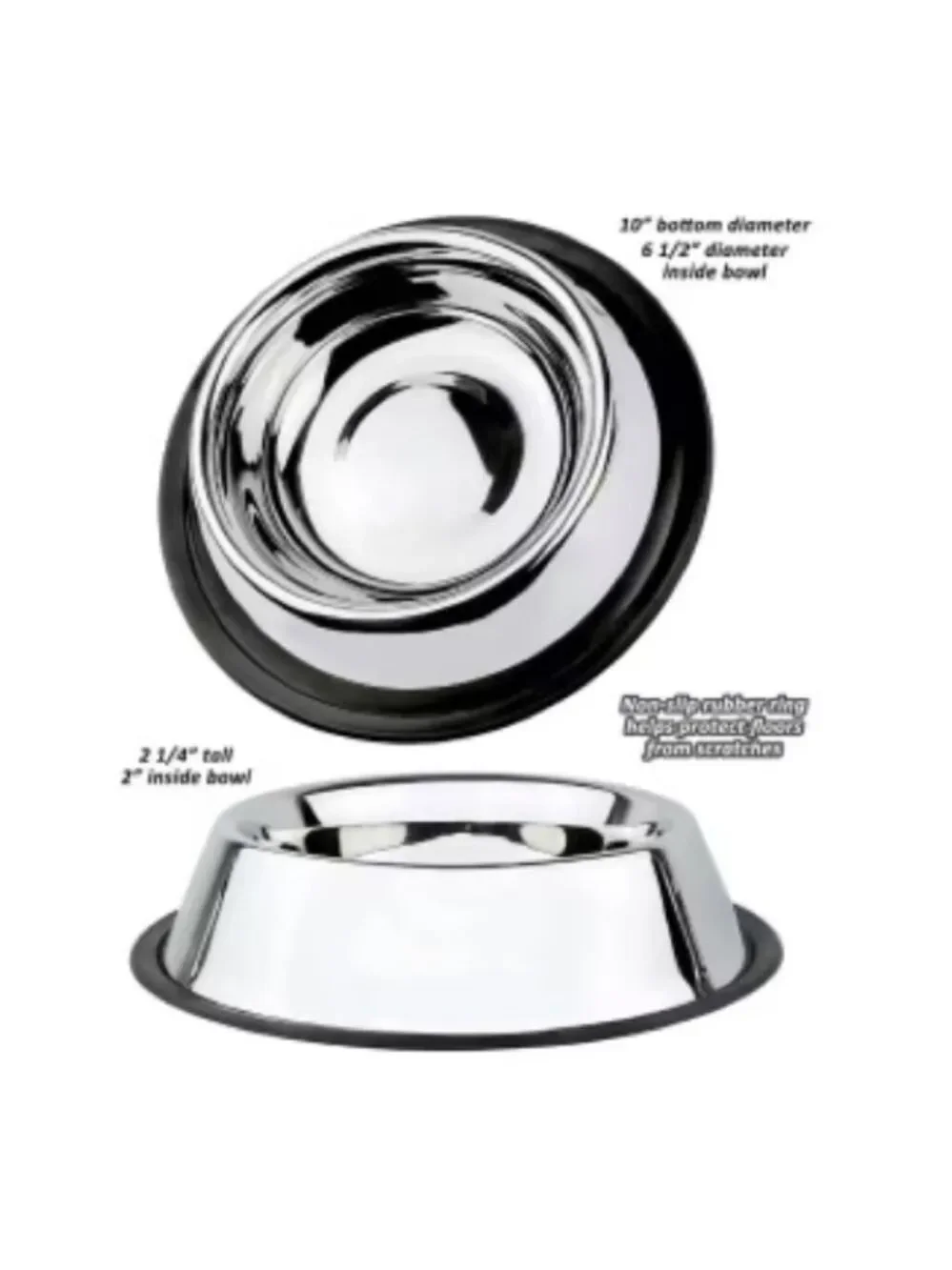 2 Stainless Steal Dog Bowl’s 32 Oz NEW
